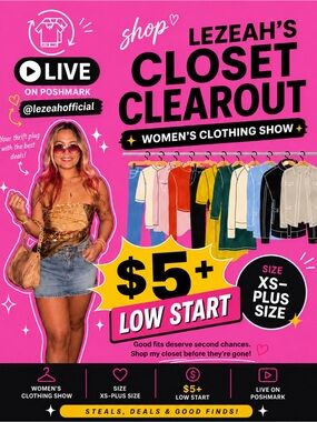 LEZEAH’S CLOSET CLEAROUT $5+ UNLISTED